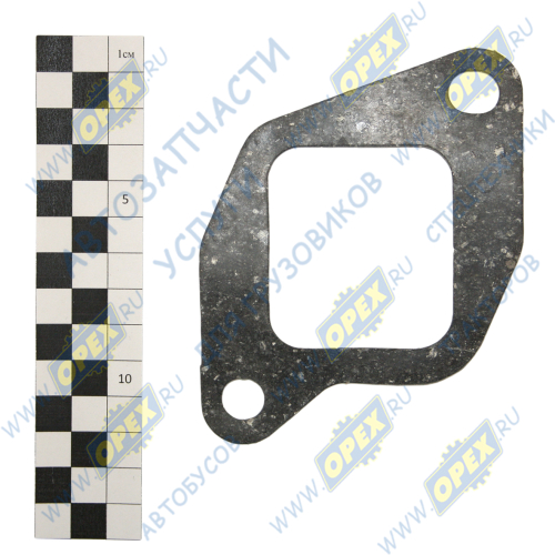 238Б-1115026 Прокладка С/Ф; 82х130; 2отв.ф12, впуск.трубы (коллектора); (0,6) Techno Drive